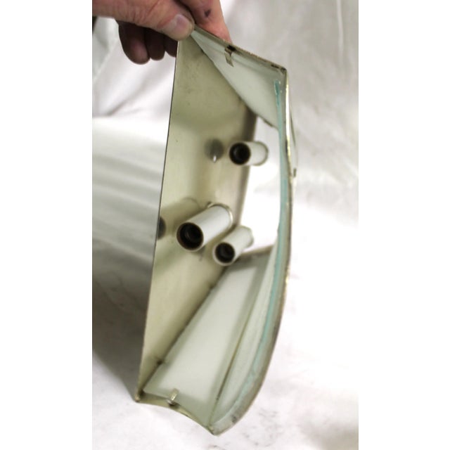 1990s 1990s Mid-Century Modern Silver Sconces - a Pair For Sale - Image 5 of 12