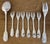 Christofle Silver Plated Vendome Pattern Flatware Dessert Set of 8 For Sale - Image 15 of 15