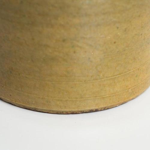 Early 20th Century Traditional Rustic Green Ceramic Vase For Sale - Image 9 of 11