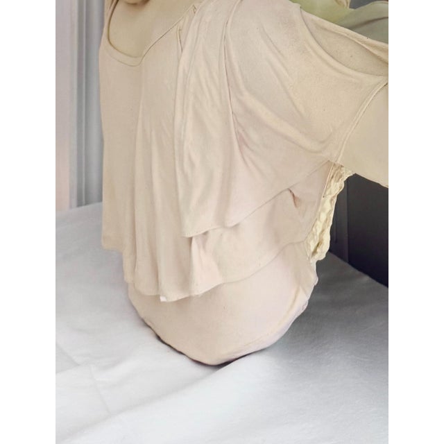 Monumental Neoclassical Figural Wall Mirror Sculpture, Late 20th C. For Sale - Image 11 of 12