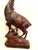 Brown Mid 20th Century Large Black Forest Wooden Ibex Carving For Sale - Image 8 of 13