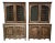Mid 20th Century Monumental 104” French Louis XV Provincial Bibliothèque Wall Unit With Metal Grille Doors For Sale