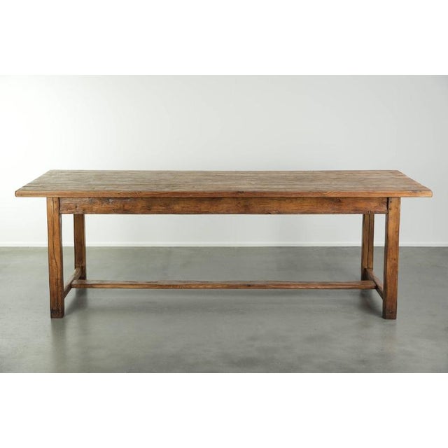 2000 - 2009 Large Antique 19th Century Farmhouse Dining in Pinewood For Sale - Image 5 of 13