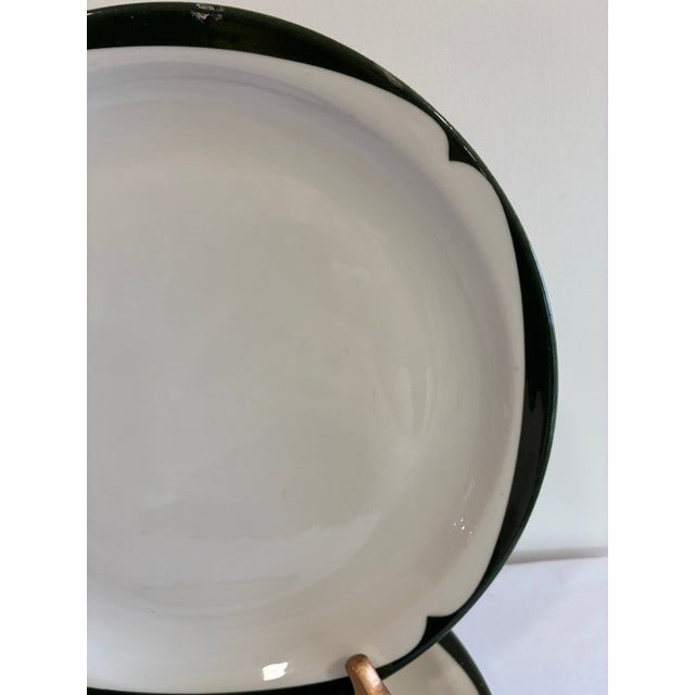 Vintage McNicol China Green Rim Restaurant Ware Plates, Set of 3 For Sale In Oklahoma City - Image 6 of 13