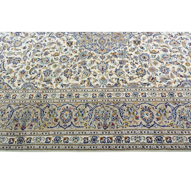 Hand-Knotted Kashan Oriental Rug For Sale - Image 9 of 13