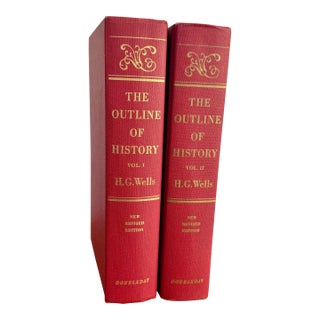H. G. Wells' "The Outline of History" Complete Set of 2 For Sale