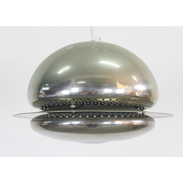 Flos Nictea Pendant Lamp in Nickel-Plated Brass by Tobia Scarpa for Flos, 1960s For Sale - Image 4 of 8