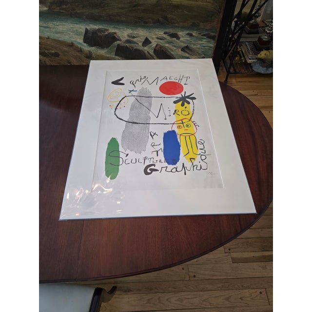 Vintage Mid Century Modern Signed Miro Lithograph For Sale In New York - Image 6 of 12
