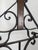 Black Large Wrought Iron Church Candelabra with Carved Wooden Crucifix For Sale - Image 8 of 10