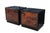 Mid-Century Modern 1980s Henredon Scene III Art Deco Walnut Burl Black Lacquer Nightstands Bedside Tables, Pair For Sale - Image 3 of 12