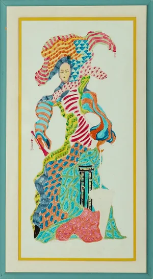 "Colourful Lady" Illustration