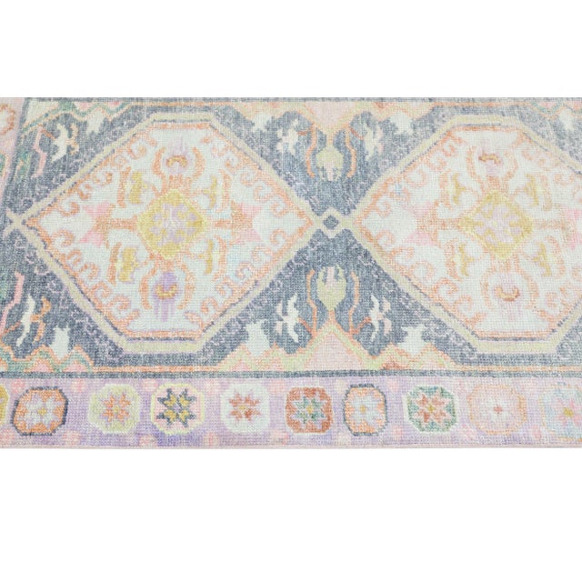 Modern Turkish Oushak Rug 3' x 6'7" For Sale - Image 4 of 9