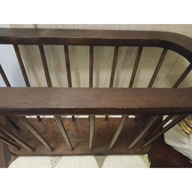 1950s Mid Century Modern Umanoff Style Walnut Magazine Rack For Sale In Naples, FL - Image 6 of 8