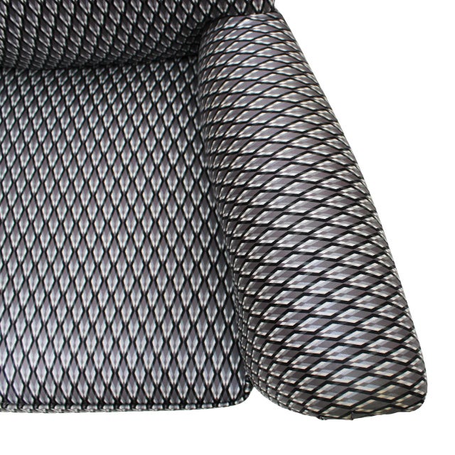 Mid-Century Armchair in Serpentino Fabric by Gigi Radice For Sale - Image 5 of 11
