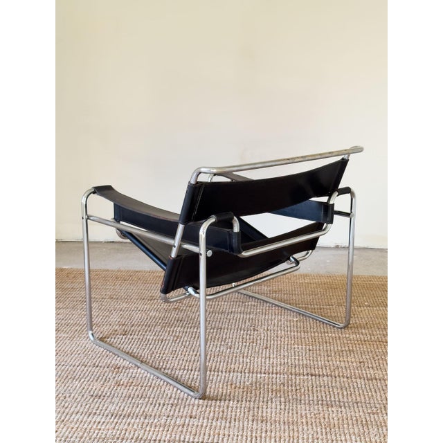 Wassily B3 Lounge Chair attributed to Marcel Breuer for Gavina, 1970s For Sale - Image 15 of 18