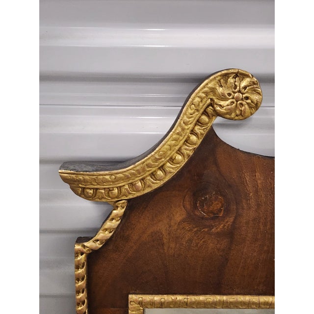 Gold Antique Georgian Style Mahagony Giltwood Mirror For Sale - Image 8 of 16