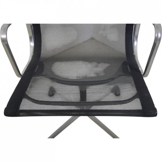 EA108 Chair in Black Mesh by Charles Eames, 2000s For Sale - Image 9 of 14