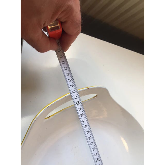 1960s Vintage Danish Cast Iron Enamel Bowl by Michael Lax for Copco, 1960s For Sale - Image 5 of 7