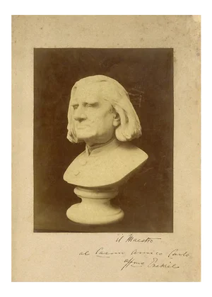Moses Jacob Ezekiel, Bust of Franz Liszt, Photographic Print, 1880s
