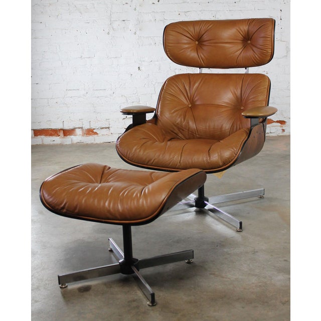 MidCentury Modern Plycraft EamesStyle Lounge Chair & Ottoman Chairish