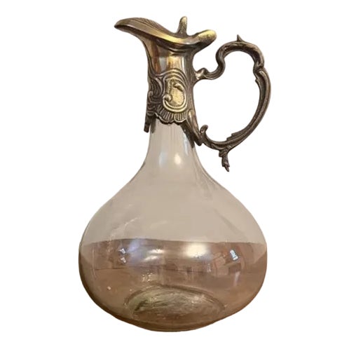 Art Nouveau Silver-Plated Claret Jug, 1895 For Sale