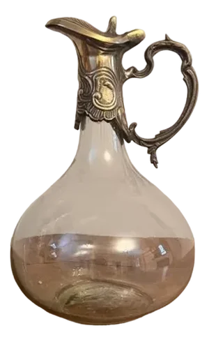 Art Nouveau Silver-Plated Claret Jug, 1895