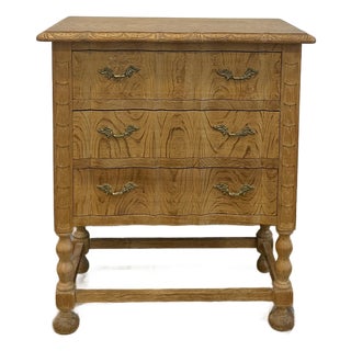 1970s Diminutive Oak Cabinet in Manner of Henning Kjaernulf For Sale