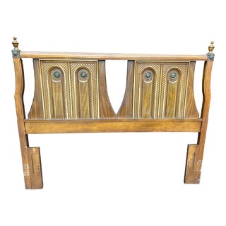 1960s Midcentury Bassett Queen Size Cortese Headboard For Sale