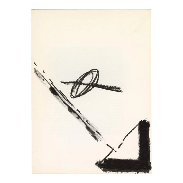 Lithograph by Antoni Tapies From "Derriere Le Miroir No. 175" (1968) For Sale