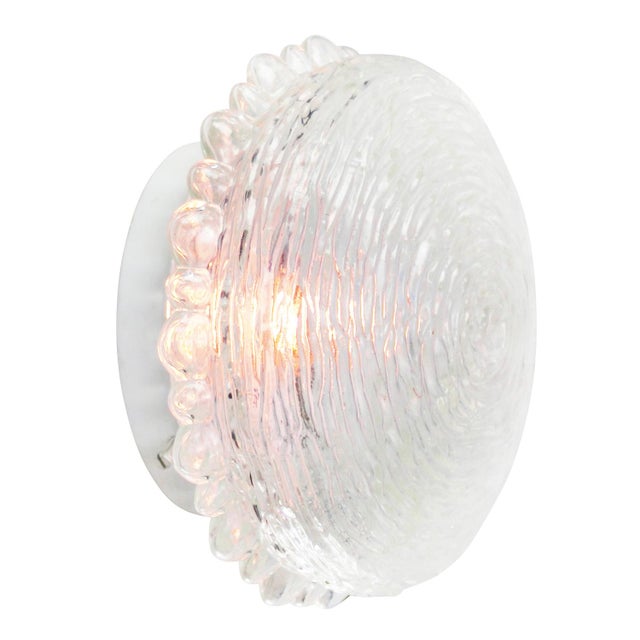 Mid-Century Modern Mid-Century Modern Clear Glass Ceiling Lamp by Helena Tynell for Glashütte Limburg For Sale - Image 3 of 7