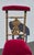 1970s Vintage Gold Italian Rococo Red Velvet Bobbin Side Chair ~ Hollywood Regency For Sale - Image 5 of 14