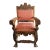 Late 19th Century A Spanish Colonial Revival Carved Hardwood Armchair. For Sale