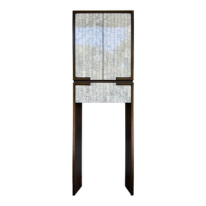 Jonathan Charles Modern Eggshell Gaia Bar Cabinet