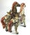 Vintage Chinese Porcelain Golden Horses - a Pair For Sale - Image 4 of 13