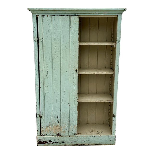 1940s Vintage Painted Cabinet For Sale