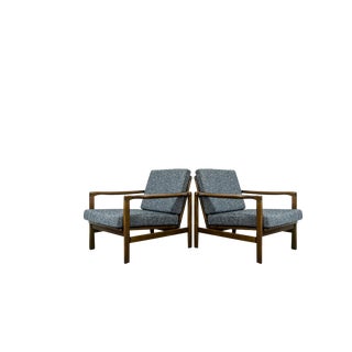 Set of B-7522 Armchairs attributed to Zenon Bączyk, 1960s For Sale