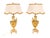 Antique Neoclassical Ormolu and Pink Marble Table Lamps, 20th Century, Set of 2 For Sale