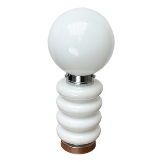 Mid-Century Space Age Glass Table Lamp by Carlo Nason for JBS, 1960s For Sale