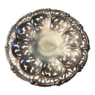 Antique Sterling Silver Plate For Sale