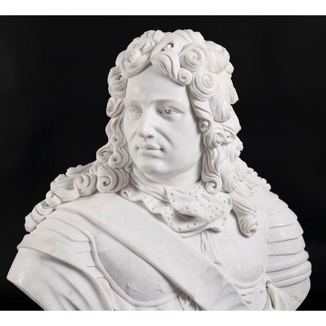 Antique 20th Century Italian Marble Bust of a Nobleman in Armour For Sale - Image 4 of 18