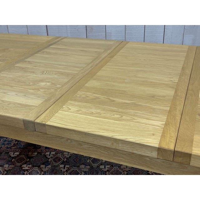 Modern Table in Oak with Two Extensions For Sale - Image 12 of 14