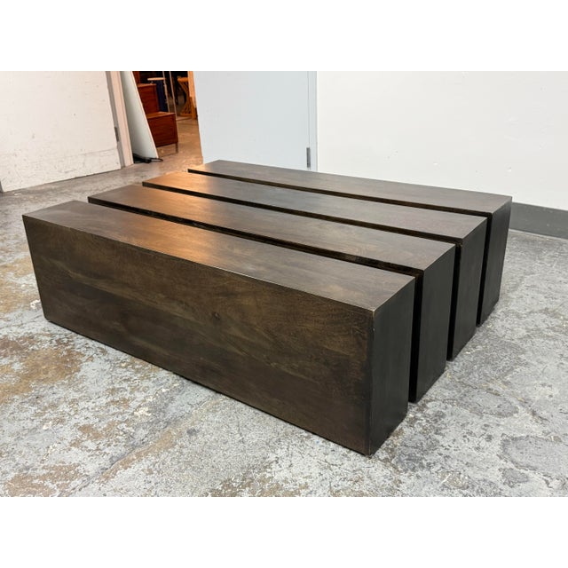 Contemporary Alder & Tweed Carson Mango Wood Coffee Table For Sale - Image 3 of 12