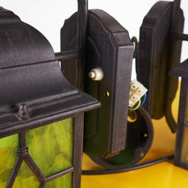 Metal Lanterns in Metal, Set of 2 For Sale - Image 7 of 13