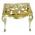 Late 1800s Antique English Cast Brass Fireplace Footman Kettle Pot Stand. For Sale