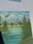 1990s 1990s Riverside and Mountains Landscape Painting With Colorful Bushes on Canvas For Sale - Image 5 of 8