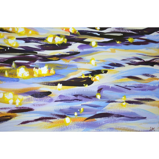 Gold Magic Sparks.Modern Original Painting. For Sale - Image 8 of 10