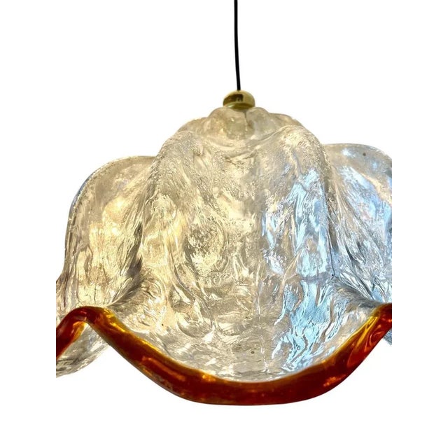 1970s Italian Mazzega Pendant with Glass Murano, 1970 For Sale - Image 5 of 9