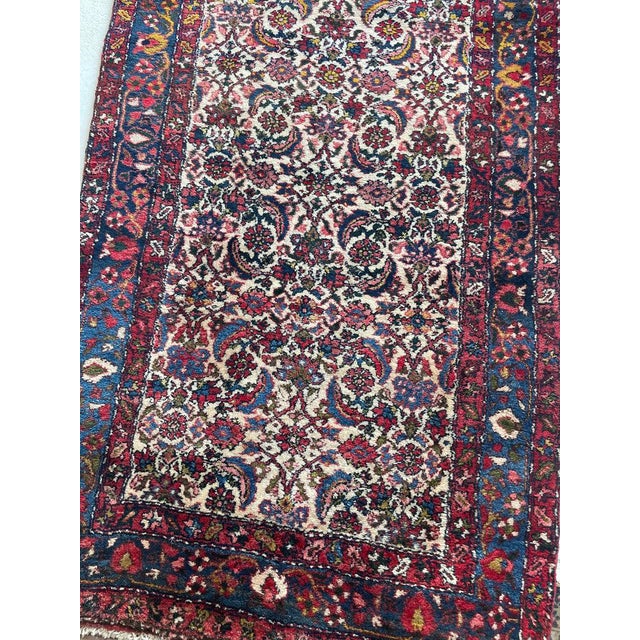 Vintage Runner Full Plush Pile in Iconic Design Rug 3.8 x 19.9 For Sale - Image 12 of 12