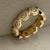Syna Yellow Gold White Enamel Ring with Diamonds For Sale - Image 4 of 5