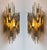1970s Pair of Hammered Glass Silver Iron Sconces by Poliarte, Italy, 1970s For Sale - Image 5 of 12